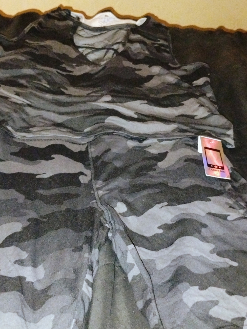 Women’s Black & Gray Camo Shorts - Lightweight Everyday Style